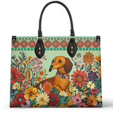 DachyCharm Wildflower Weenie Leather Bag