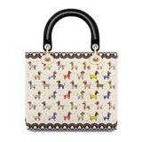 DachyCharm Doxie Parade Lady Leather Bag