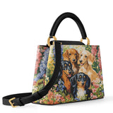DachyCharm  GARDEN BLISS Leather Satchel Bag