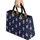 DachyCharm Royal Pawty Lady Leather Bag