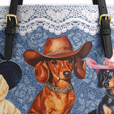 DachyCharm Cowgirl Crew Leather Tote Bag