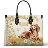 DachyCharm Sunny Meadow Personalized Leather Bag