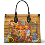 DachyCharm Patchwork Nap Leather Bag