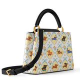 DachyCharm PUPPY DELIGHT Leather Satchel