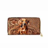 DachyCharm Carved Grace Leather Wallet
