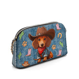 DachyCharm Cowboy Doxie Leather Crossbody Bag