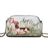 DachyCharm Sniff Joy Leather Crossbody Bag