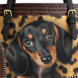 DachyCharm Sassy Doxie Leather Tote Bag