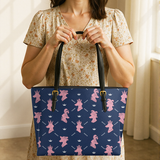 DachyCharm Royal Pawty Leather Tote Bag