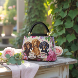 DachyCharm Weenie Coffee Leather Satchel Bag