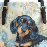 DachyCharm Blue Nest Leather Tote Bag