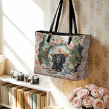 DachyCharm Tea Whiskers Leather Tote Bag
