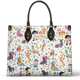 DachyCharm Floral Parade Personalized Leather Bag