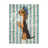 Dachycharm Say Bonjour Fleece Blanket