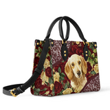 DachyCharm Velvet Pup Leather Bag