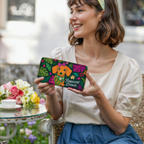 DachyCharm Tropical Doxie Leather Wallet