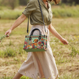 DachyCharm Wildflower Weenie Leather Bag