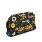 DachyCharm Groovy Doxie Vibes Leather Crossbody Bag