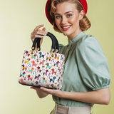 DachyCharm Dachshund Disco Lady Leather Bag