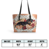 DachyCharm Regal Wiener Leather Tote Bag
