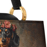 DachyCharm ROSEWOOD QUEEN Leather Satchel Bag