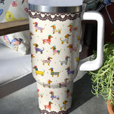 DachyCharm Doxie Parade Tumbler