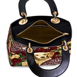 DachyCharm Velvet Pup Lady Leather Bag