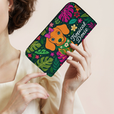 DachyCharm Tropical Doxie Leather Wallet