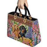 DachyCharm Bloom Buddies Lady Leather Bag