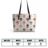 DachyCharm Blooming Wieners Leather Tote Bag