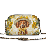 DachyCharm Sunshine Doxie Leather Crossbody Bag