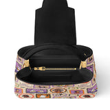 DachyCharm Spooky Pup Parade Leather Satchel Bag