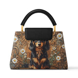 DachyCharm Daisy Crown Leather Satchel Bag