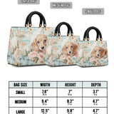 DachyCharm PEACH BLOOM PERSONALIZED Lady Leather Bag
