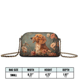 DachyCharm Mocha Bloom Leather Crossbody Bag