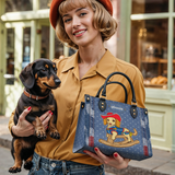 DachyCharm Rodeo Pup Personalized Leather Bag