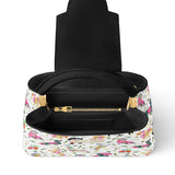 DachyCharm FLORAL PARADE PERSONALIZED Leather Satchel Bag