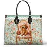 DachyCharm Velvet Throne Leather Bag