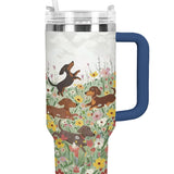 DachyCharm Happy Meadow Doxies Tumbler