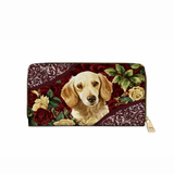 DachyCharm Velvet Pup Leather Wallet