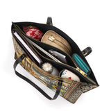 DachyCharm Rustic Pause Leather Tote Bag