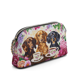 DachyCharm Weenie Coffee Leather Crossbody Bag