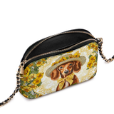 DachyCharm Sunshine Doxie Leather Crossbody Bag