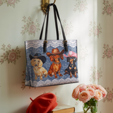DachyCharm Cowgirl Crew Leather Tote Bag