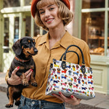 DachyCharm Doxie Holiday Leather Bag