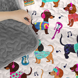 DachyCharm Groovy Beats Quilt 3-Piece Set