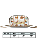 DachyCharm Paws Garden Leather Crossbody Bag