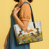 DachyCharm Wiener Bloomfield Leather Tote Bag