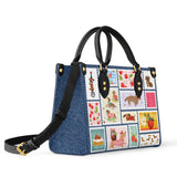 DachyCharm Berry Doxie Quilt Leather Bag