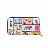 DachyCharm Berry Doxie Quilt Leather Wallet